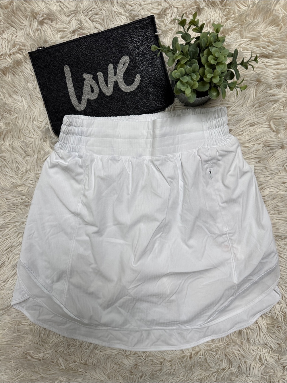 Lululemon Hotty Hot High Rise Athletic Skort Long💗 White